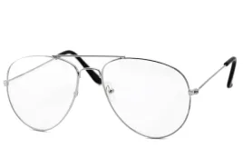 meskie-okulary-zerowki-pilotki-aviator-srebrne