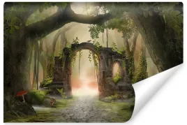 fototapeta-scienna-kamienna-brama-las-natura-widok-3d-abstrakcja-450x300