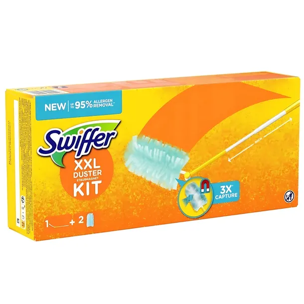 Swiffer Duster Miotełka XXL + 2 Wkłady - Zestaw do Usuwania Kurzu 90cm