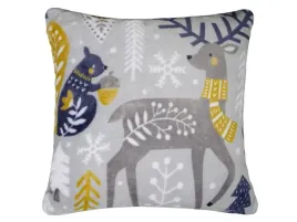 poszewka-swiateczna-40x40-festive-pets-szara-renifer-miekka