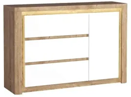 dab-bialy-polysk-komoda-z-szufladami-i-drzwiami-144-cm-led-pojemna