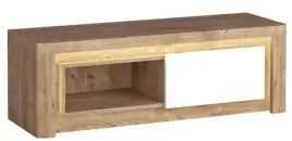 dab-bialy-polysk-rtv-szafka-stolik-pod-telewizor-124-cm-led-polka-klapa