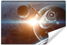 fototapeta-scienna-sonda-kosmiczna-kosmos-planety-gwiazdy-efekt-3d-450x300