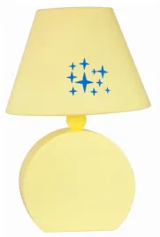 lampa-stolowa-nocna-dla-dzieci-zolta-z-abazurem-w-gwiazdki-candellux