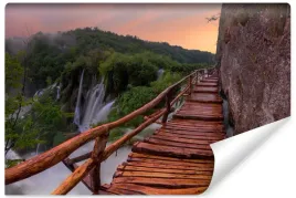 fototapeta-do-sypialni-widok-chorwackie-wodospady-pejzaz-3d-450x300