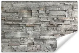 fototapeta-do-salonu-szary-kamien-lupek-efekt-3d-450x300