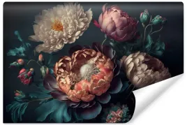 fototapeta-barwne-piwonie-kwiaty-efekt-3d-450x300