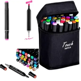 zestaw-zakreslacze-markery-mazaki-pisaki-alkoholowe-dwustronne-etui-36-szt