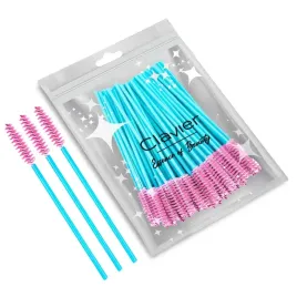 szczoteczka-spiralka-do-rzes-i-brwi-clavier-50-szt-turkusowo-rozowa