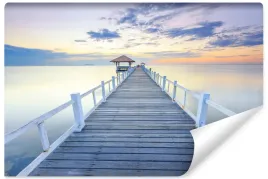 fototapeta-scienna-drewniany-pomost-morze-zachod-slonca-pejzaz-3d-450x300