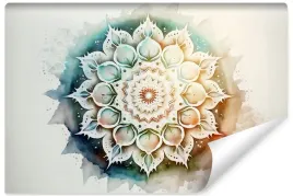 fototapeta-do-sypialni-akwarele-mandala-ornamenty-styl-boho-400x280