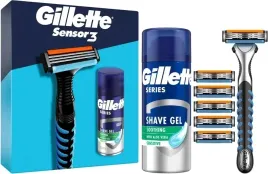 gillette-sensor-3-maszynka-6-ostrzy-zel-do-golenia-zestaw-podarunkowy