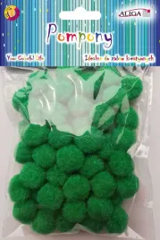 zielone-pompony-pluszowe-2-cm-60-sztuk-akrylowe-pompon-zielen-dyi-kuleczki