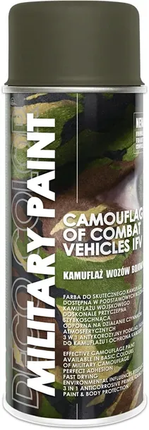 Farba spray MILITARY wojskowa KHAKI MATOWA ral 7013 400ml