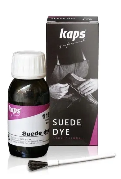 Farba Kaps do Nubuku Weluru barwnik do zamszu 118 czarna 50ml