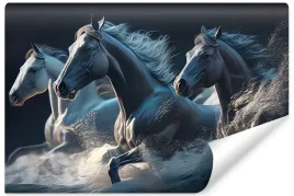 fototapeta-do-salonu-galopujace-konie-abstrakcja-efekt-3d-450x300