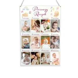 ramka-na-12-zdjec-prezent-roczek-wesole-misie-roz-md40