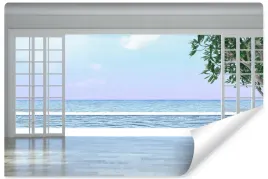 fototapeta-do-salonu-widok-z-okna-ocean-pejzaz-efekt-3d-450x300