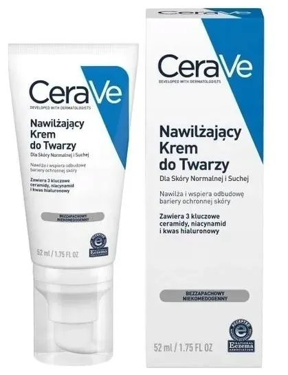 CERAVE Krem nawilżający do twarzy do skóry normalnej i suchej 52ml