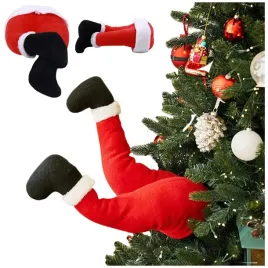 ozdoby-swiateczne-nogi-swiety-mikolaj-pluszowy-zabawki-na-choinke-dekoracje