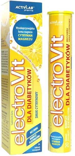 Elektrolity bez cukru ElectroVit dla diabetyków 5x20 Activlab