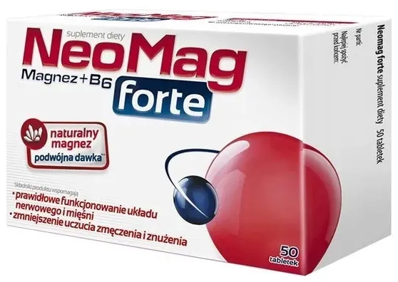 NeoMag FORTE Wit B6 + Podwójna dawka magnezu 50 tabletek