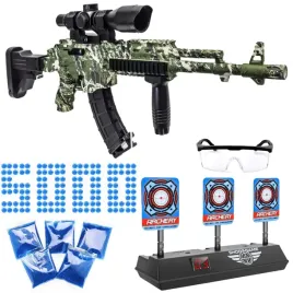 pistolet-na-kulki-zelowe-celownik-automat-5000-kulek-tarcza-elektryczna