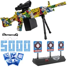 pistolet-na-kulki-zelowe-automat-celownik-dwojnog-5000-kulek-tarcza-elektr