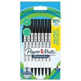 8x-dlugopis-kilometrico-10mm-czarny-paper-mate-dlugosc-pisania-1000-m