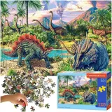 puzzle-120-elementow-dinozaury-castor-4-liczba-elementow-120