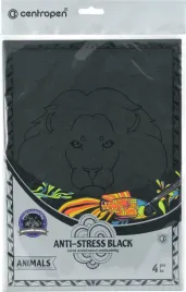 czarna-kolorowanka-a4-antystresowa-4-wzory-zwierz