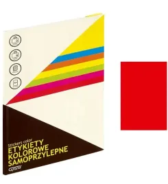 papier-samoprzylepny-etykieta-czerwona-a4-25-ark