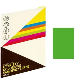 papier-samoprzylepny-etykieta-zielona-a4-25-ark