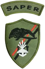 naszywka-saper-pluton-saperski-khaki-wp