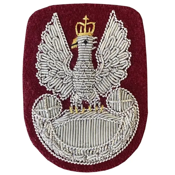 ORZEŁ na beret bajorko beret wyjściowy BORDOWY