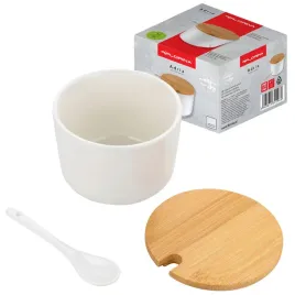 stylowa-cukiernica-z-lyzeczka-10x7-cm-biala-z-bambusowa-pokrywka