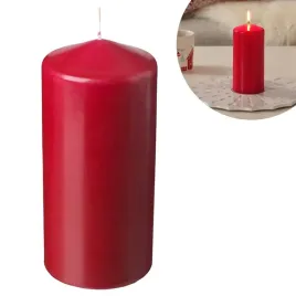ozdobna-swieca-bezzapachowa-blokowa-14-cm-czerwona-dekoracyjna