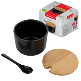 elegancka-cukiernica-z-lyzeczka-10x7-cm-czarna-z-bambusowa-pokrywka