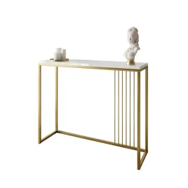 konsola-prime-zloty-mat-100-cm-bialy-polysk