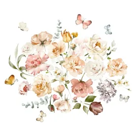 zestaw-naklejek-dla-dzieci-motyle-pastelowe-kwiaty-roze-liscie-styl-boho