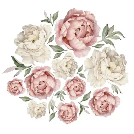 naklejki-dla-dzieci-pastelowe-piwonie-peonie-kwiaty-natura-liscie-zestaw