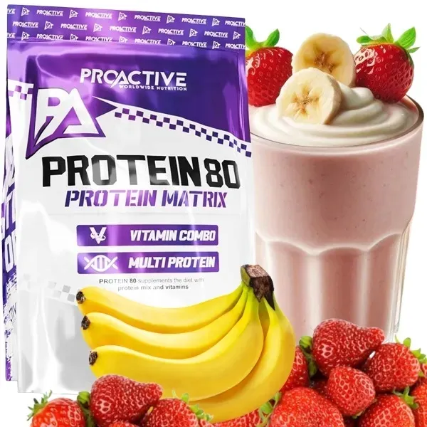 ProActive Protein 80 Białko 2250g STRAWBERRY BANANA