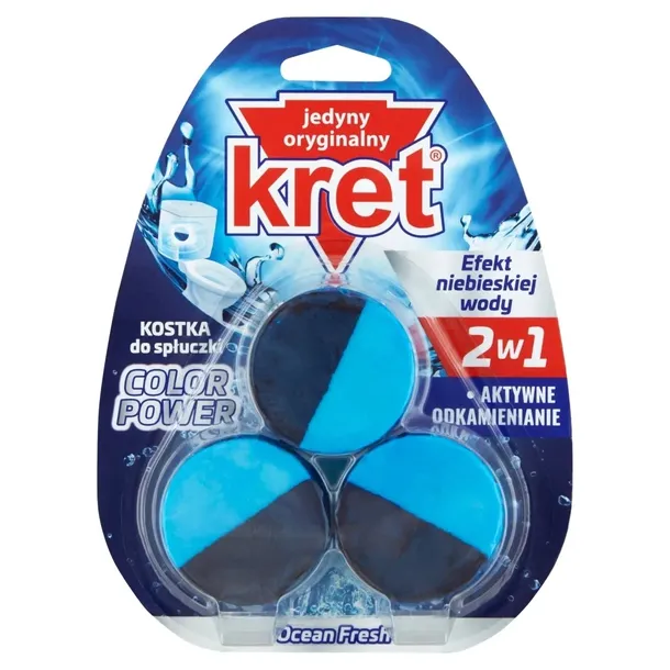 KRET KOSTKA DO SPŁUCZKI OCEAN FRESH 3X 50G 150G