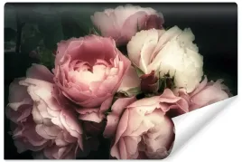 fototapeta-do-salonu-sypialni-roze-kwiaty-rosliny-styl-retro-400x280