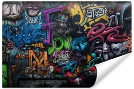 fototapeta-scienna-graffiti-abstrakcja-efekt-3d-450x300