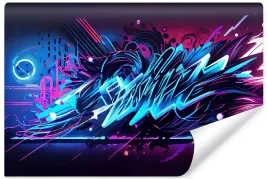 fototapeta-mlodziezowa-neonowe-graffiti-abstrakcja-mural-efekt-3d-450x300