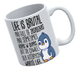 kubek-bialy-life-is-brutal-na-kawe-herbate-super-prezent
