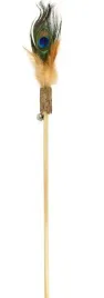 bubu-pets-drewniana-wedka-z-kloda-i-piorem-38-58cm