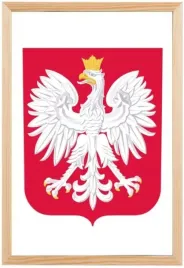 godlo-polski-w-ramie-drewnianej-plexi-21x297-a4-naturalnej