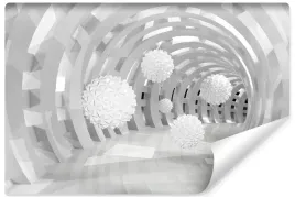fototapeta-scienna-abstrakcja-tunel-efekt-3d-kule-450x300